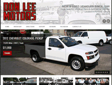 Tablet Screenshot of donleemotors.com